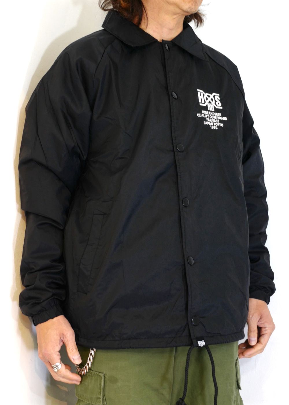 HIDE AND SEEK - HS×BH TEAM JACKET (BLACK) / バウンティー