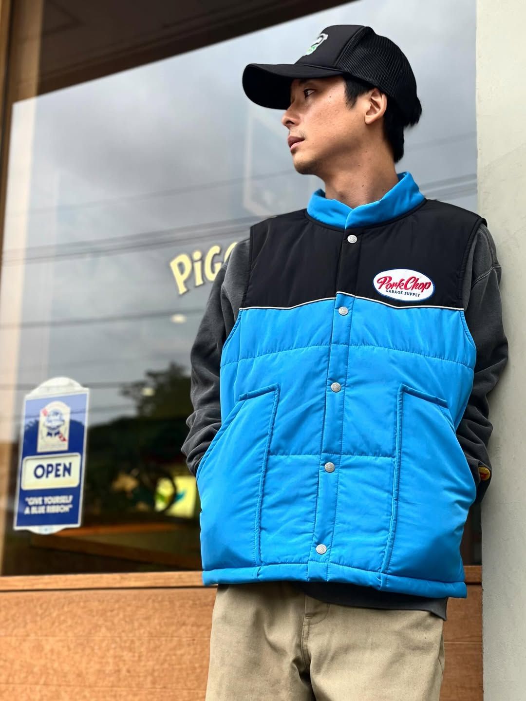 RACING VEST (BLUE×BLACK) / オリジナル レーシング ベスト