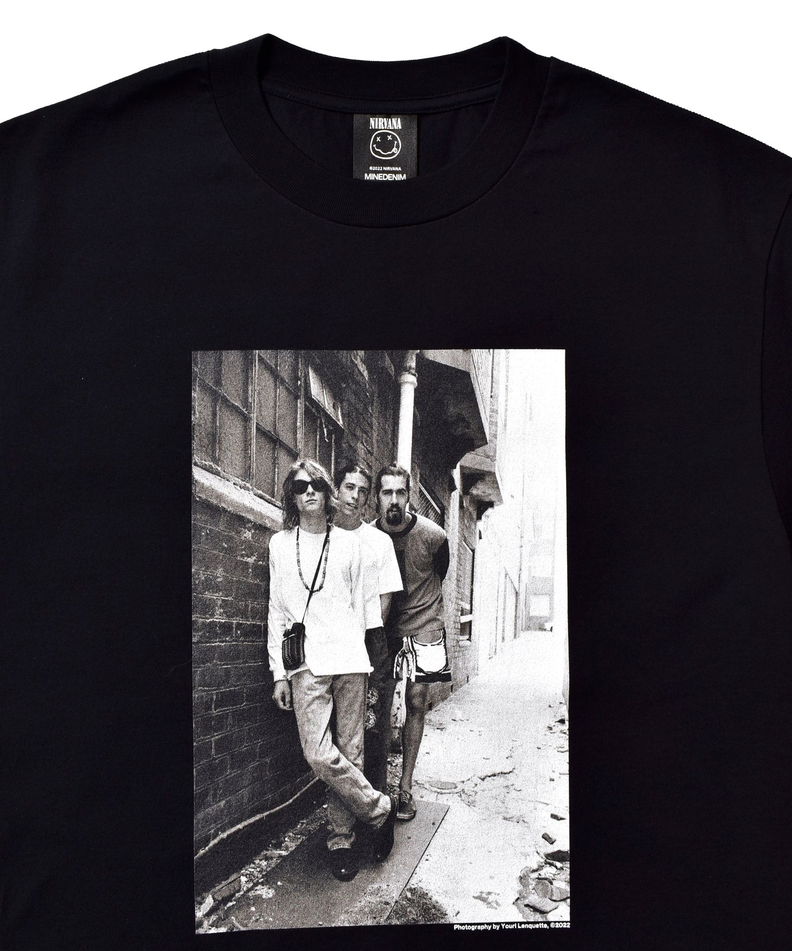 MINEDENIM - × Nirvana ''YL Photo'' Tee (BLACK) / ニルバーナ コラボフォトT | LOOPHOLE