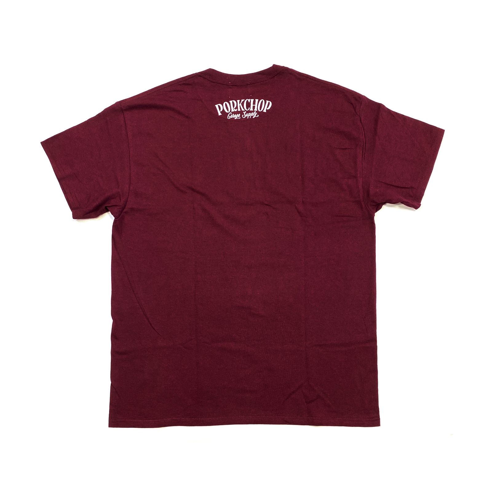 トップス PORKCHOP PORK FRONT TEE 25 BLACK PORKCHOP GARAGE SUPPLY - PORK FRONT TEE 25 (BURGUNDY