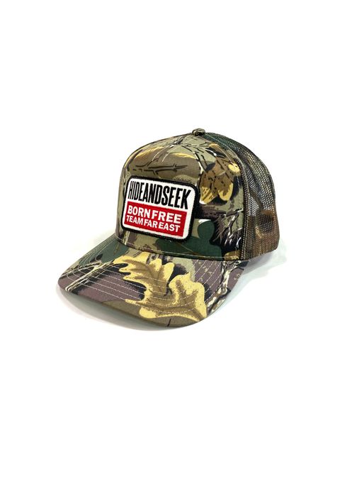 Team Far East Mesh Cap (TREE CAMO) / ワッペン メッシュキャップ