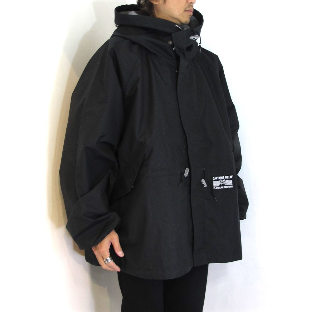 CAPTAINS HELM - OUTER SHELL WATER-PROOF MODS COAT (BLACK