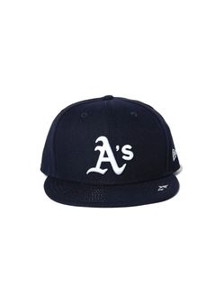 ×NEWERA OAKLAND ATHLETICS CAP (NAVY) / ニューエラ コラボベースボールキャップ