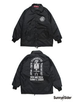 × SUNNY C SIDER Team JKT (BLACK×WHITE) / サニーシーサイダー コラボASWボディー コーチジャケット