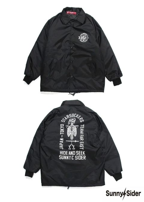 × SUNNY C SIDER Team JKT (BLACK×WHITE) / サニーシーサイダー コラボASWボディー コーチジャケット