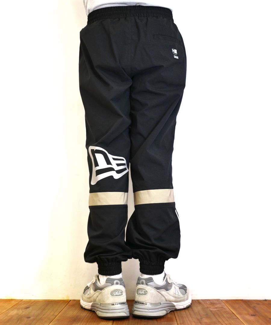 ×NEWERA®︎ CALEE LOGO OVERSIZED PIPING TRACK PANTS (BLACK) / ニューエラ コラボ トラック パンツ / セットアップ可能