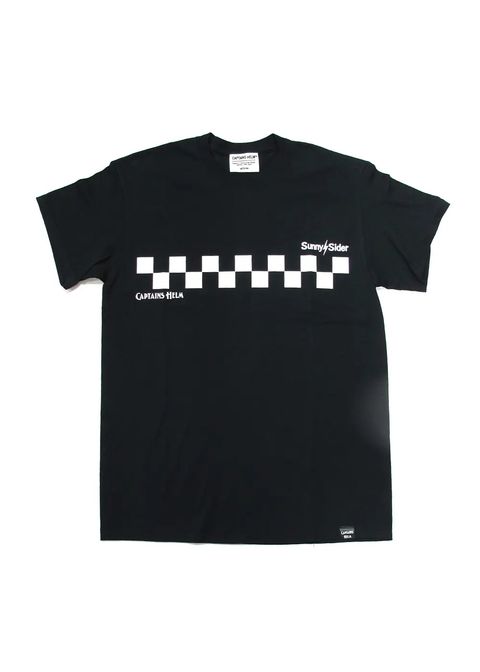 ×SUNNY C SIDER CHECKER LOGO S/S TEE (BLACK) / サニーシーサイダー コラボチェッカーロゴT