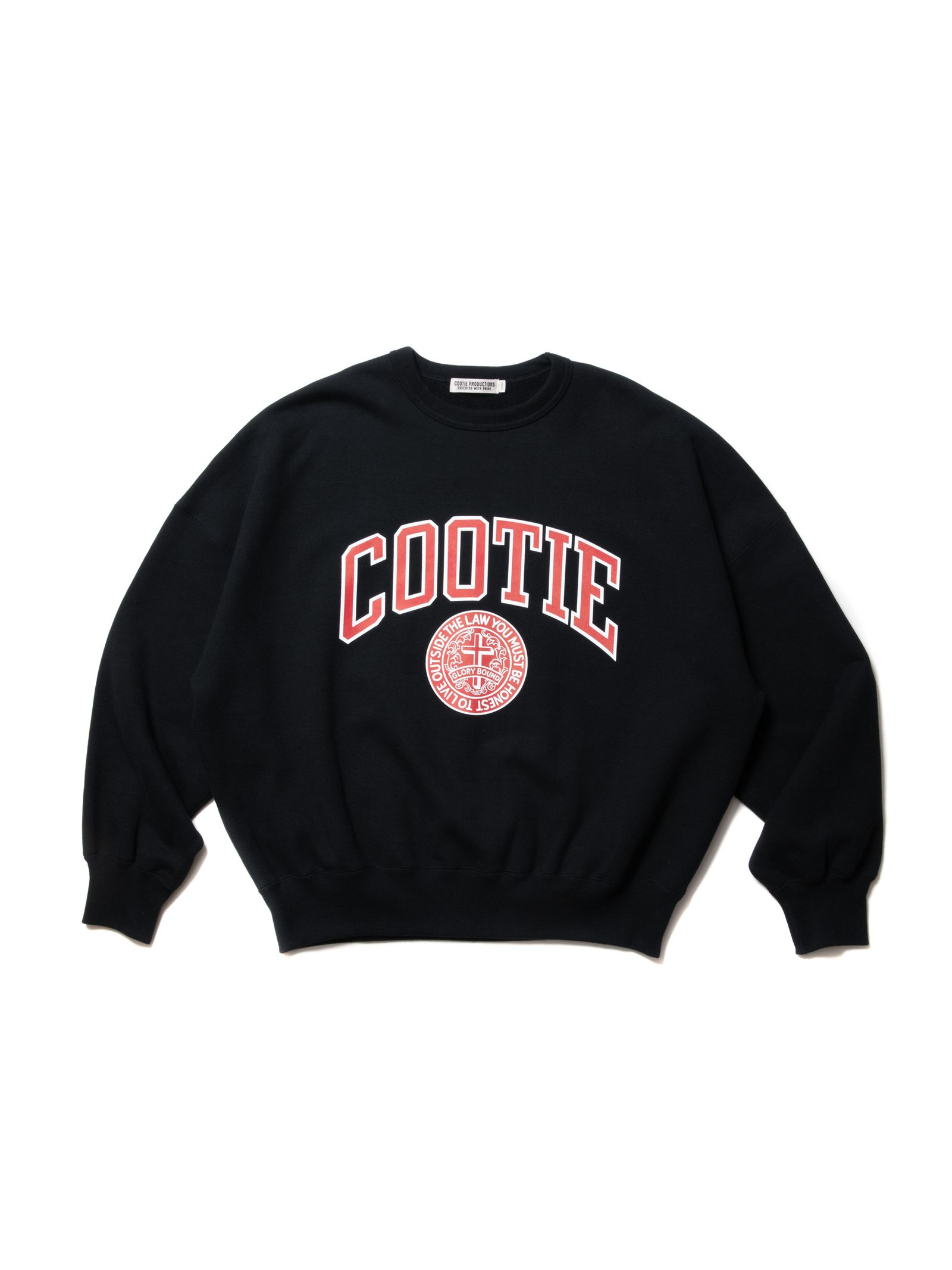 COOTIE PRODUCTIONS - Heavy Oz Sweat Crew (COLLEGE) (BLACK ...