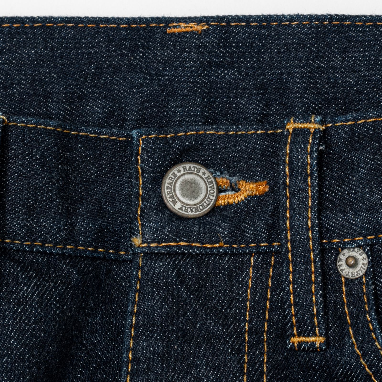 INDIGO DENIM PANTS ONE WASH (DARK INDIGO) / ワンウォッシュ デニム パンツ
