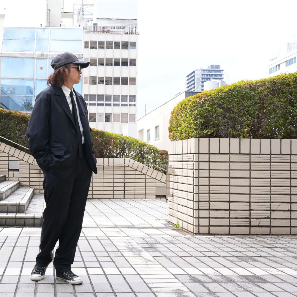 3B TAILORED JACKET "MICHAEL" (BLACK) / テーラード ジャケット