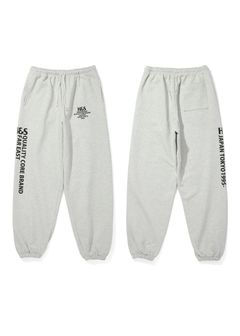 【ラスト1点】H&S Sweat Pant (LIGHT GRAY) / オリジナル セットアップスウェットパンツ / セットアップ可能