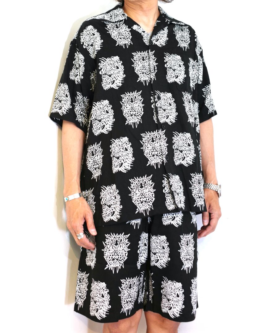 ×NOAH LYON S/S Open Collar SH (BLT) / ノア ライオン コラボ シャツ / セットアップ可能