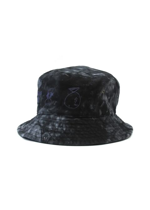 × SKOLOCT HAT (TYE-DYE BLACK) / スコロクト コラボバケットハット