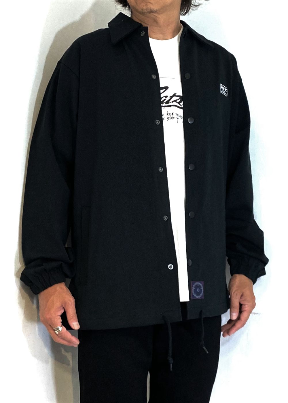 M&M CUSTOM PERFORMANCE - COTTON JERSEY JACKET (ASH) / コットン 天竺 コーチジャケット |  LOOPHOLE