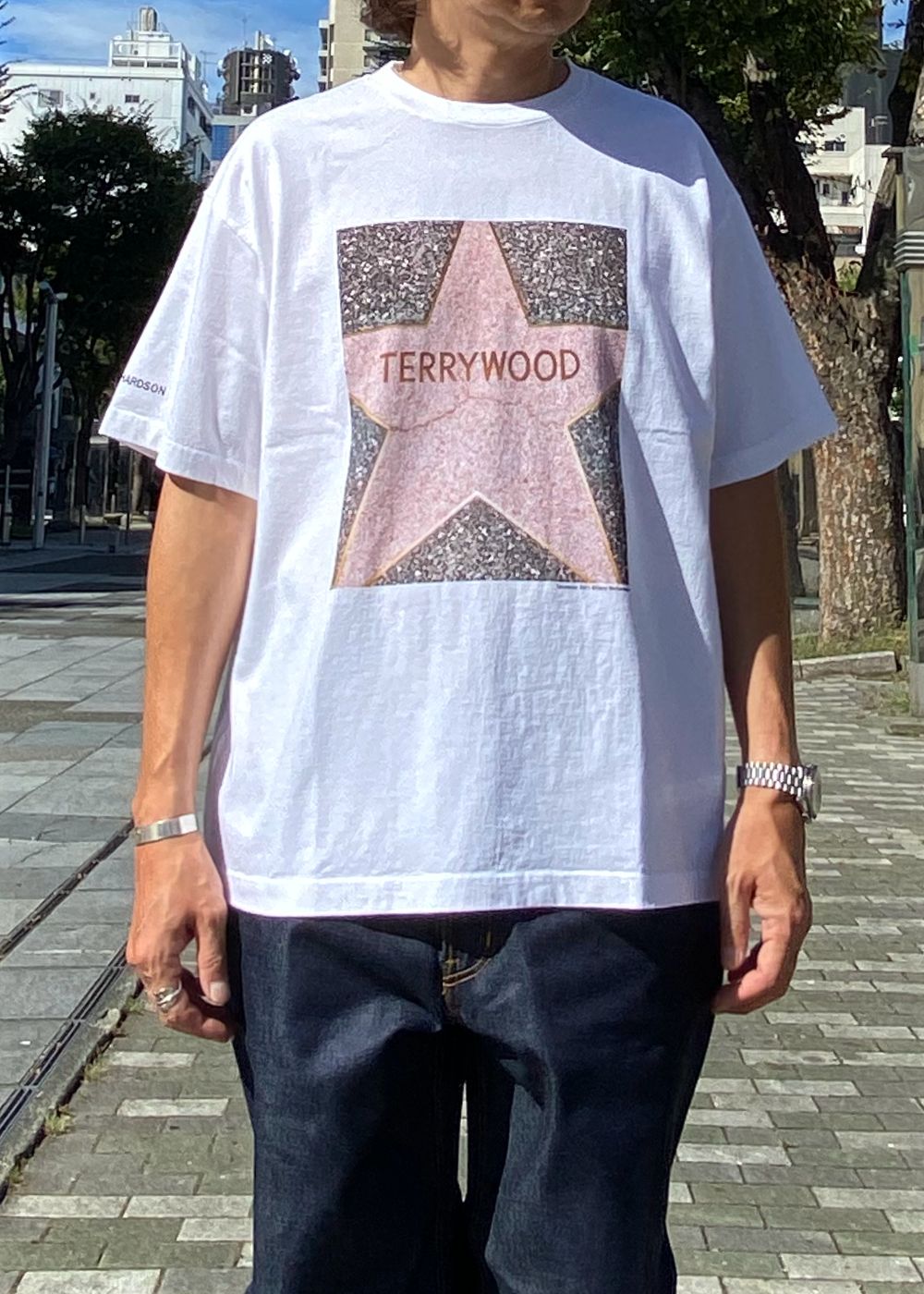 Terry Richardson×STEI-lo “TERRYWOOD” Tee  (WHITE) / ×スティーロ×テリー・リチャードソン コラボ フォト Tシャツ