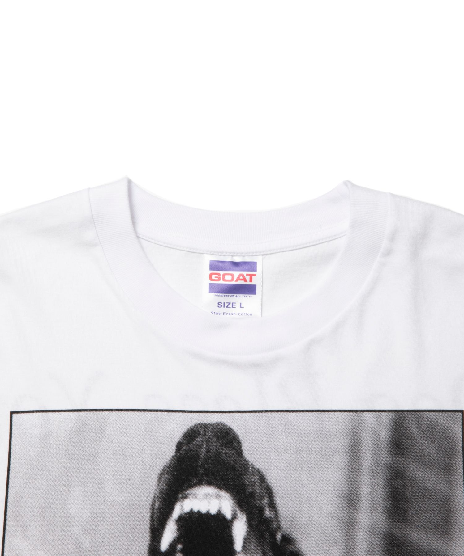B4200■新品■ロットワイラー ゴート R.W PHOTO L/S TEE S ROTTWEILER - DOG PHOTO LS TEE (WHITE) / フォト プリント T