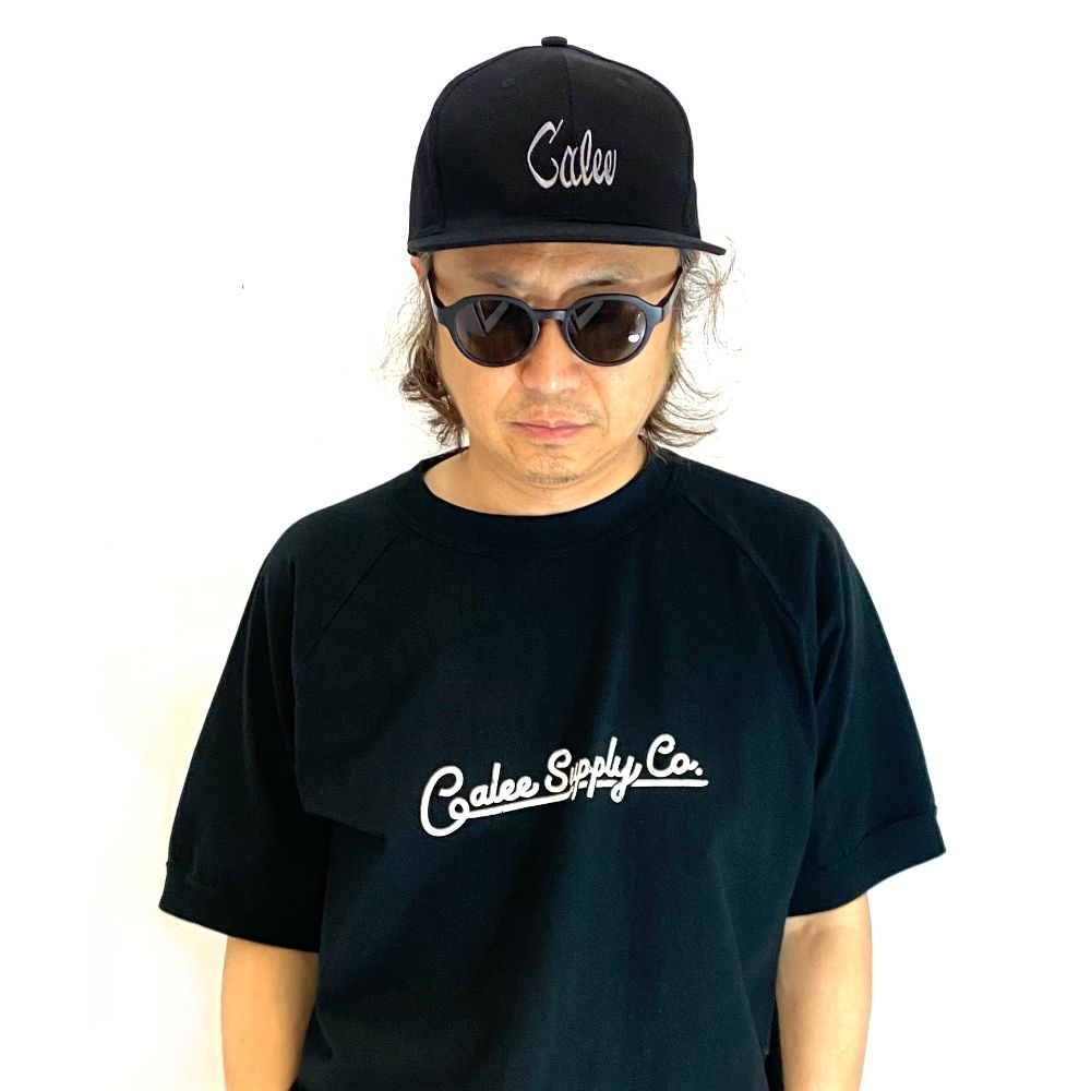 CALEE - CALEE LOGO TWILL CAP (BLACK) / ツイル ベースボール