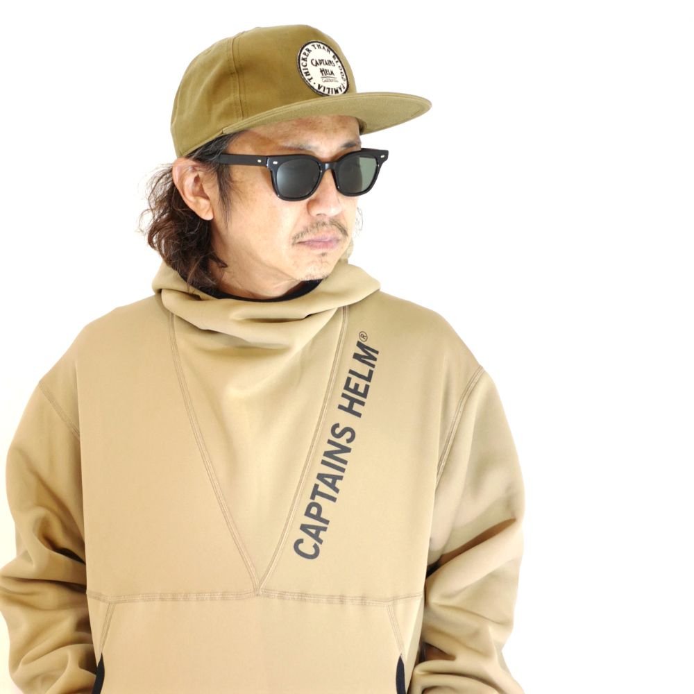 CAPTAINS HELM - TTB LOGO CAP (KHAKI) / オリジナル5パネル コットン