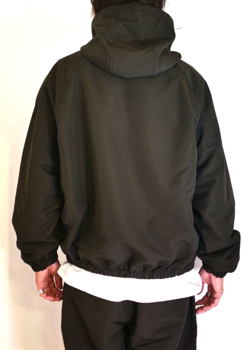 Nylon Zip Hooded Jacket (BROWN) / セットアップ フルジップ フード ジャケット