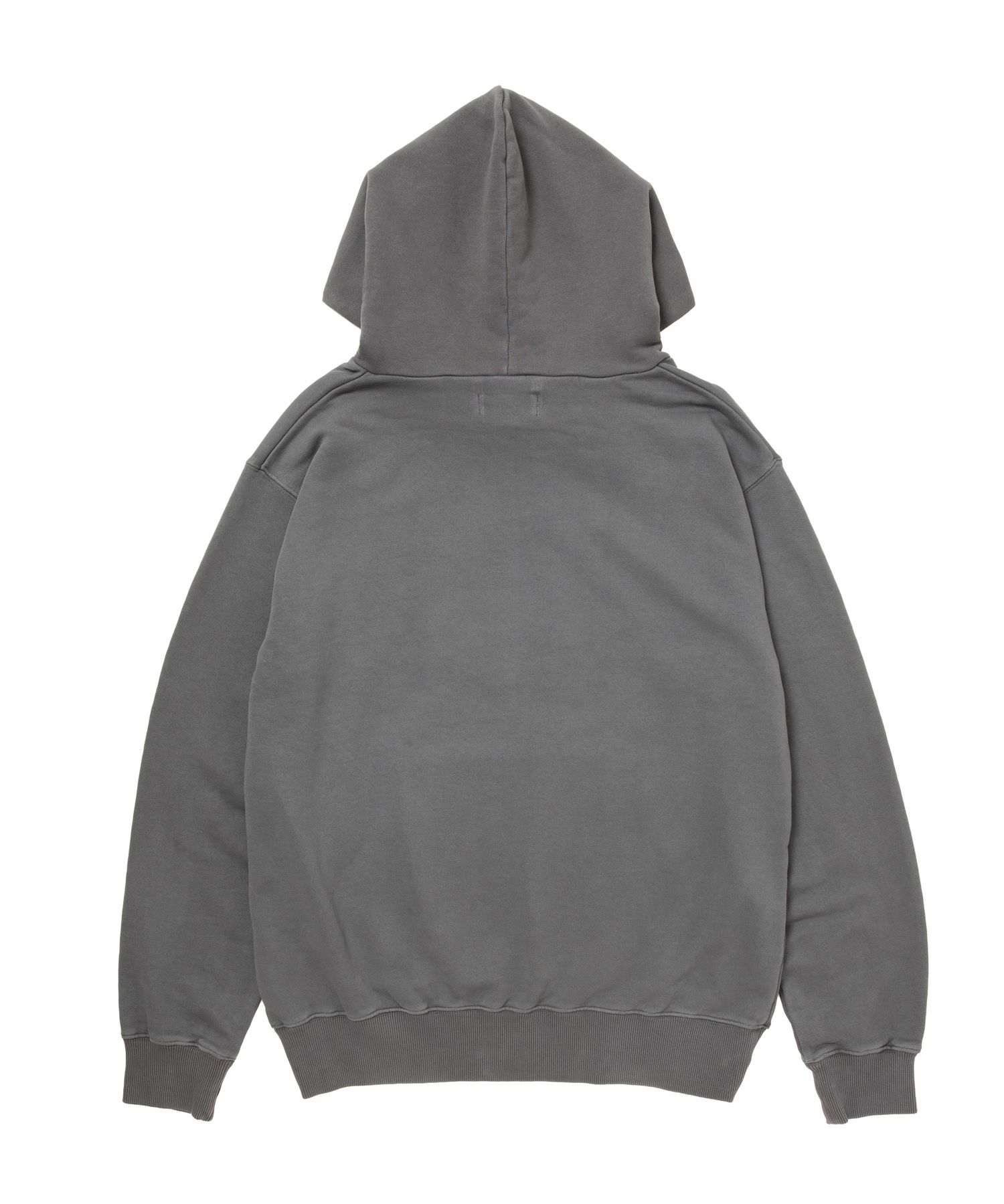 ATHLETIC PARKA (BLACK) / ロゴ プリント ピグメント スウェット パーカー