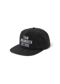1995 OX Baseball CAP (Washed) (BLACK) / ロゴ刺繍 ダッドキャップ