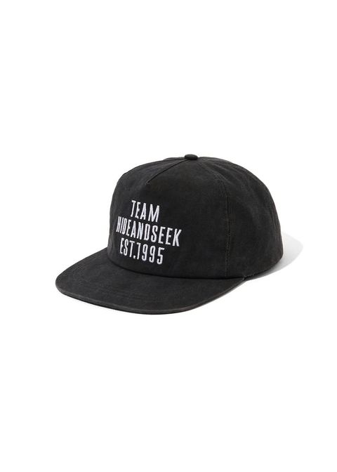 1995 OX Baseball CAP (Washed) (BLACK) / ロゴ刺繍 ダッドキャップ