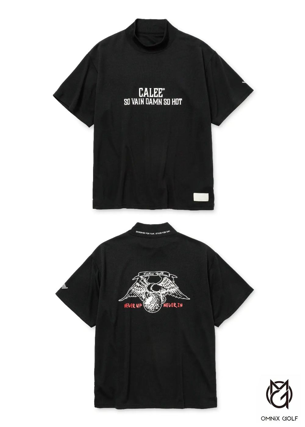 × ovys MOCK NECK BACK MESH S/S TEE ＜B TYPE＞ (BLACK) / オーヴィーズ コラボ  モックネック Tシャツ