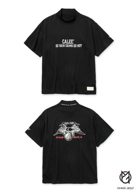× ovys MOCK NECK BACK MESH S/S TEE ＜B TYPE＞ (BLACK) / オーヴィーズ コラボ  モックネック Tシャツ