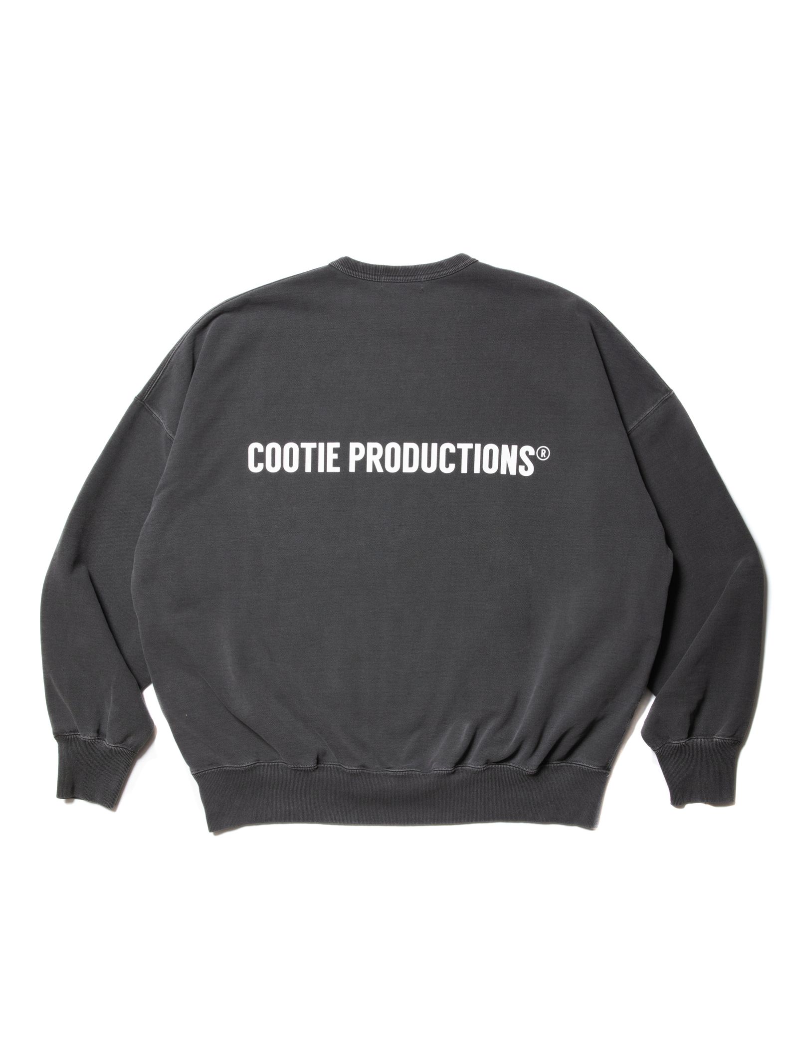 COOTIE PRODUCTIONS - Pigment Dyed Open End Yarn Sweat Crew (BLACK ...