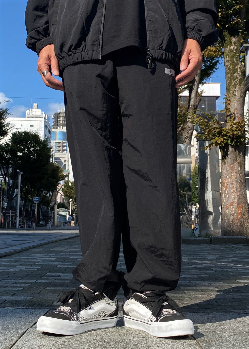 GDC CLASSICS Nylon Setup (BLACK) / セットアップ トラック ジャケット & パンツ