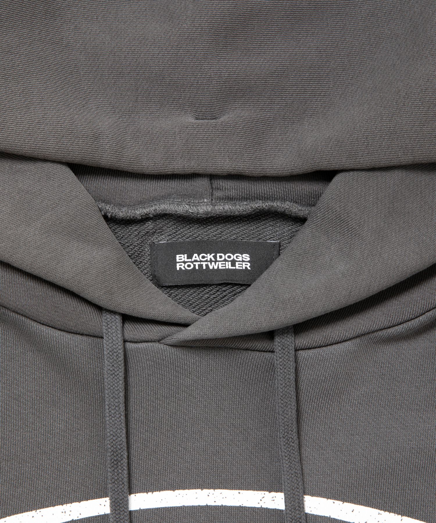 ATHLETIC PARKA (BLACK) / ロゴ プリント ピグメント スウェット パーカー