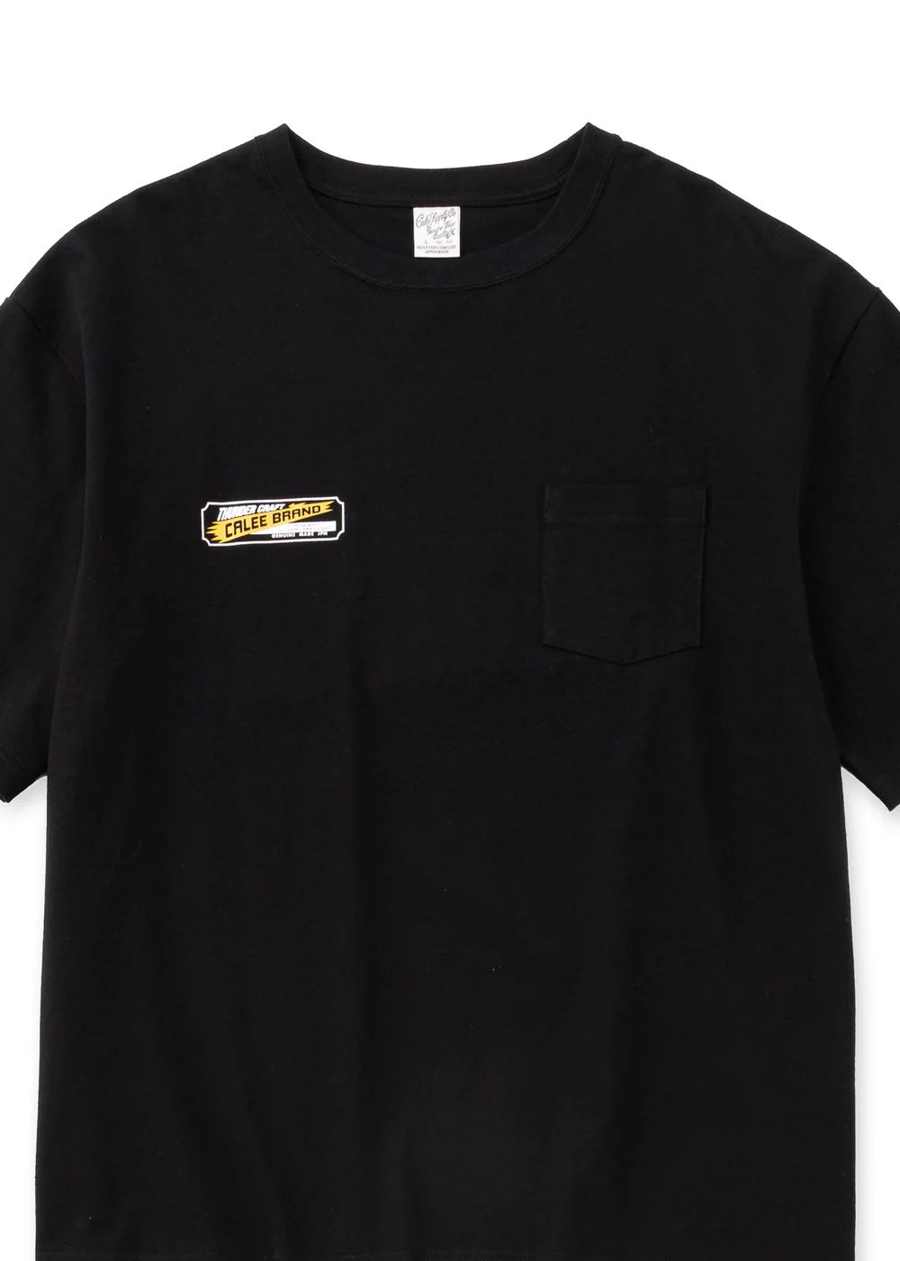 VINTAGE TYPE THUNDER CRAFT POCKET TEE (BLACK) / ヴィンテージ タイプ プリント ポケット Tシャツ