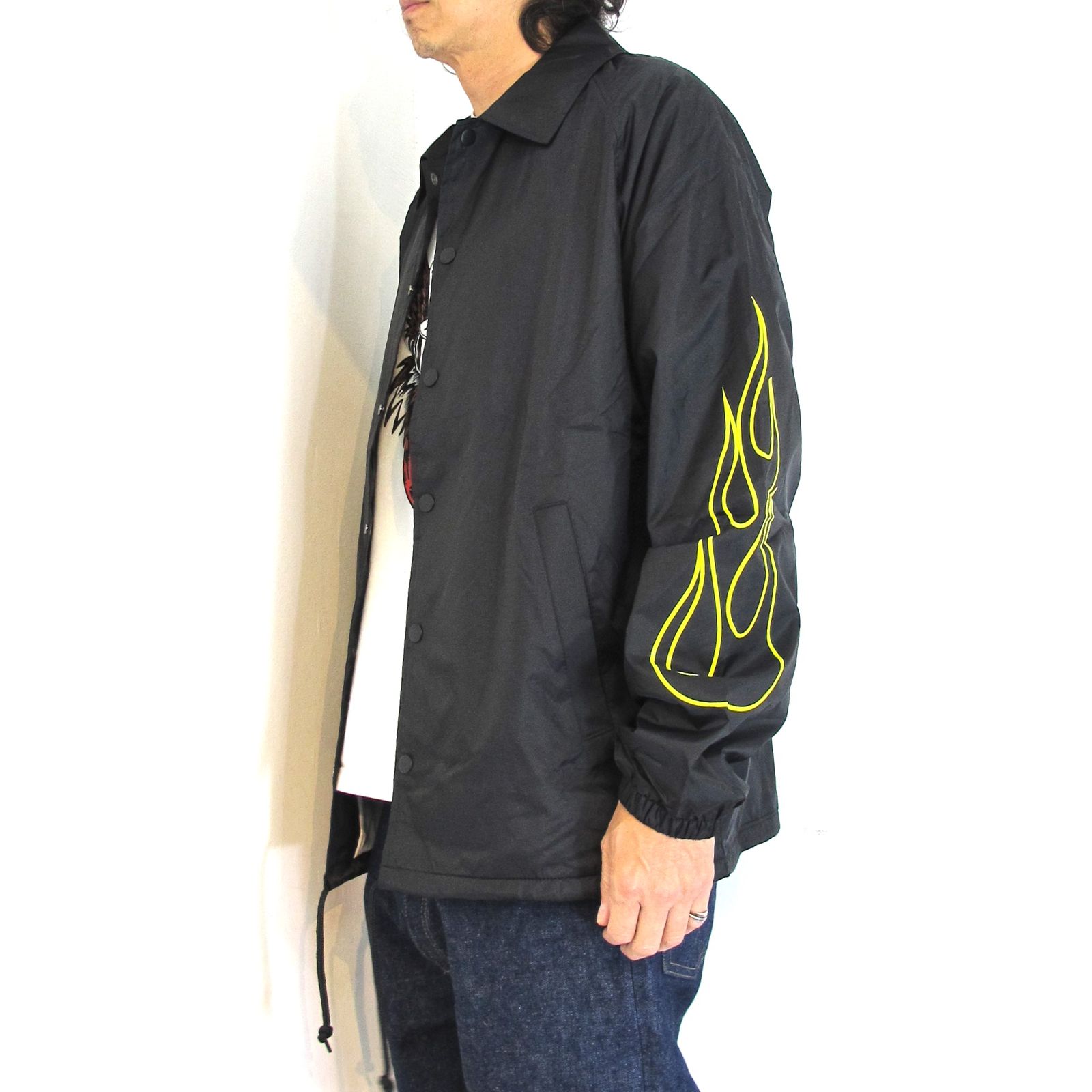 PORKCHOP - BLOCK STENCIL COACH JKT (BLACK) / ブロックステンシル