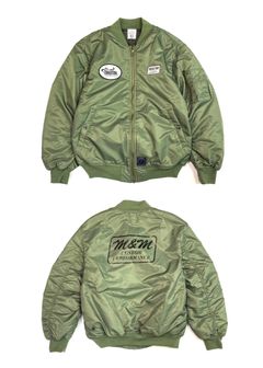 MA-1 JACKET (OLIVE DRAB) / バックプリント MA-1