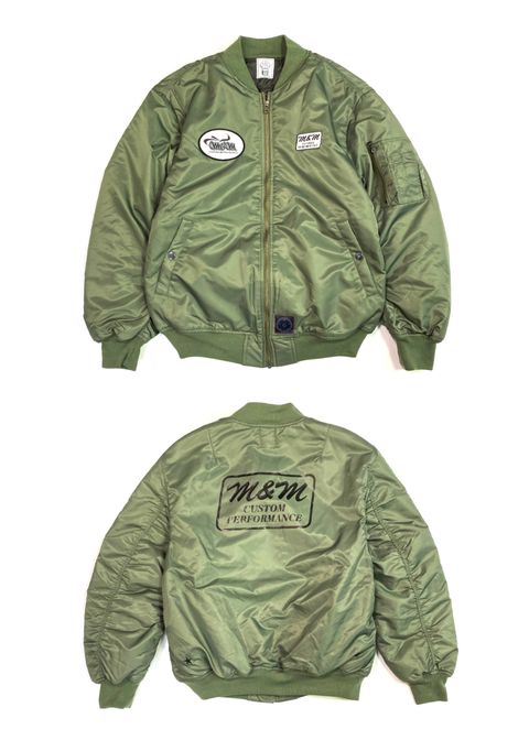 MA-1 JACKET (OLIVE DRAB) / バックプリント MA-1