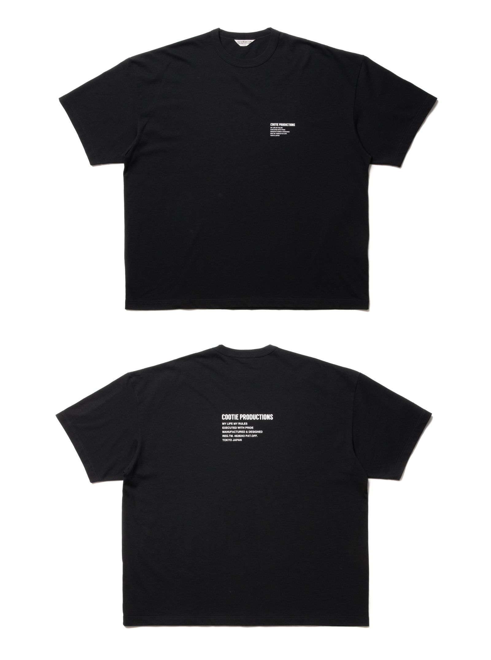 COOTIE PRODUCTIONS - C/R Smooth Jersey S/S Tee (BLACK) / 定番ロゴ