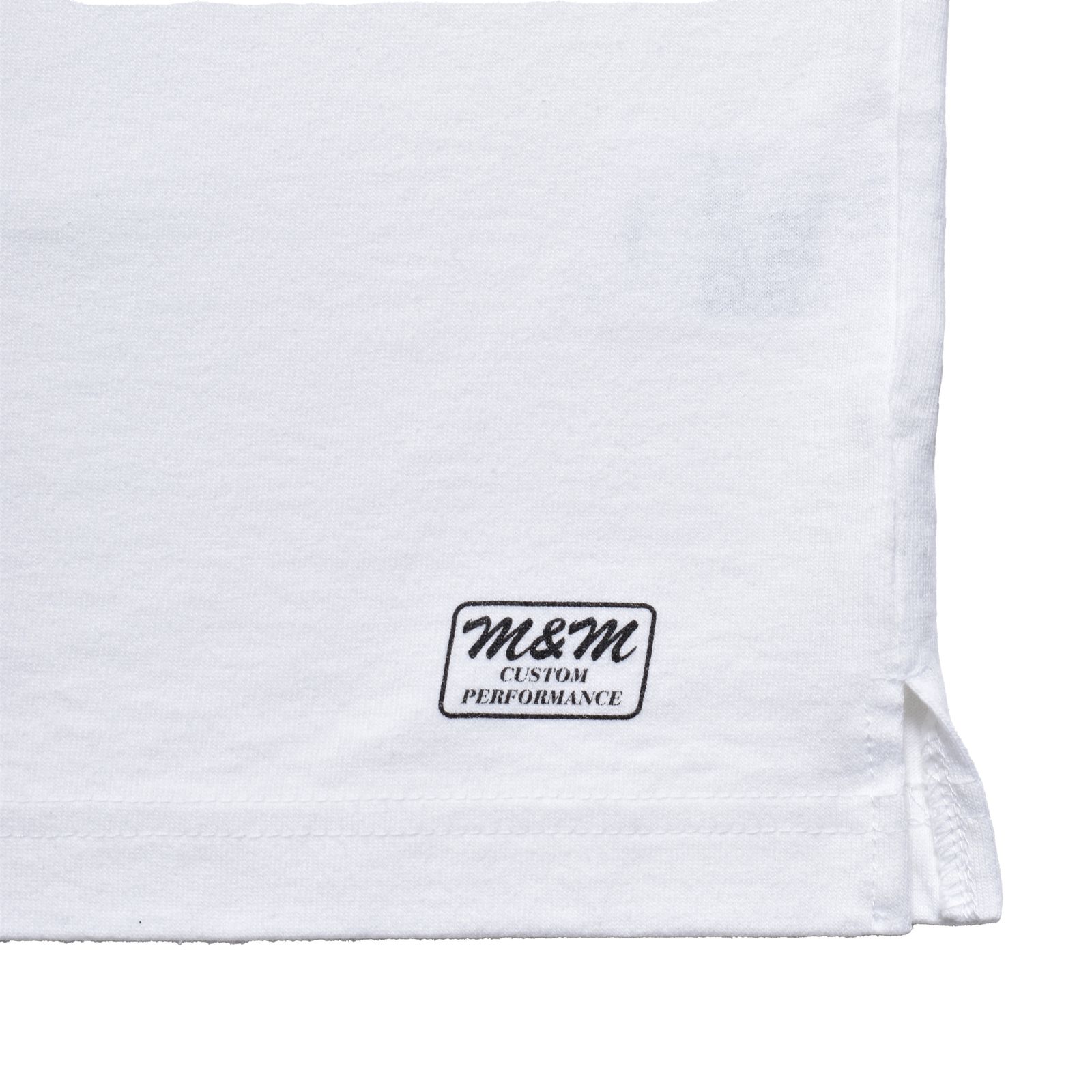 M&M CUSTOM PERFORMANCE × MINEDENIM Star Embroidery Pocket Tee (WHITE) / × M&M カスタムパフォーマンス  コラボ Tシャツ