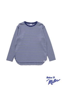 Miller Ex.THERMAL T "KILMER" (NAVY) / ×ミラー コラボ ボーダー サーマル