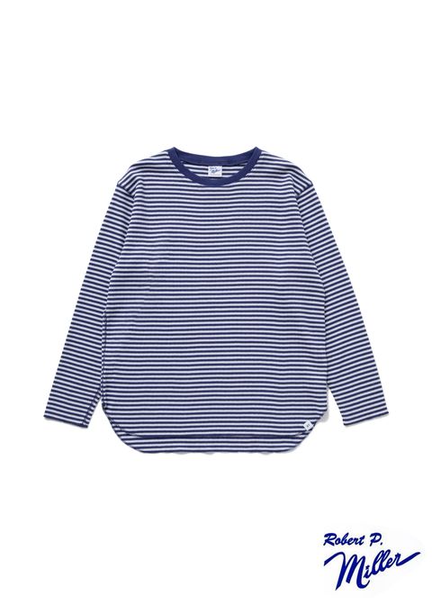 Miller Ex.THERMAL T "KILMER" (NAVY) / ×ミラー コラボ ボーダー サーマル