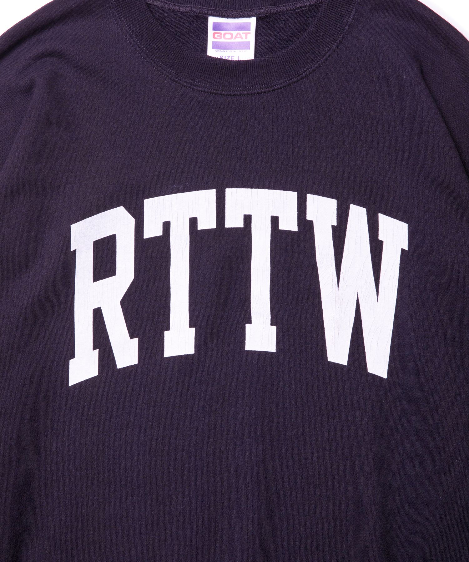 ROTTWEILER - RTTW SWEATER (BLACK) / プリント クルーネック