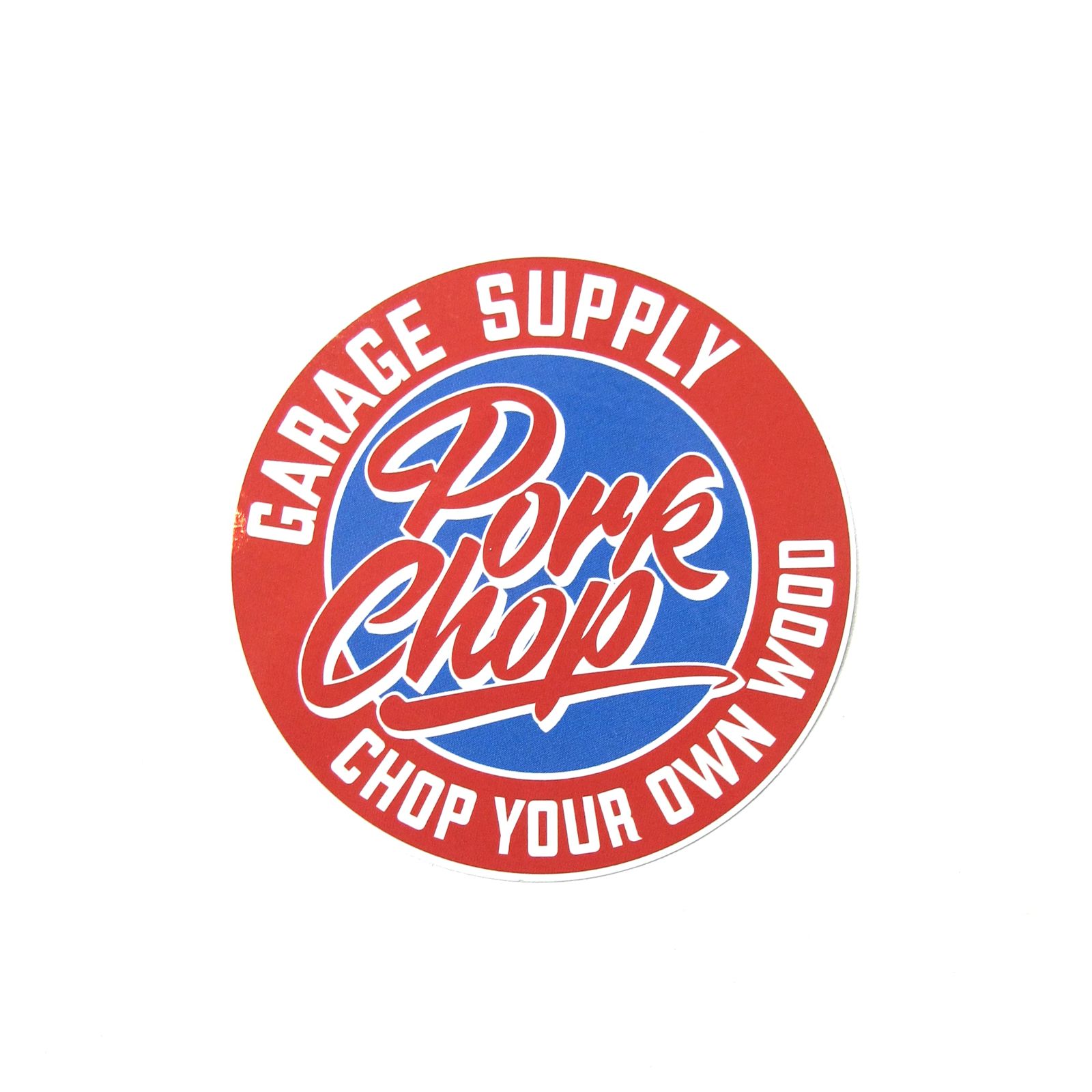 PORKCHOP - CIRCLE SCRIPT STICKER (RED) / サークルスクリプト