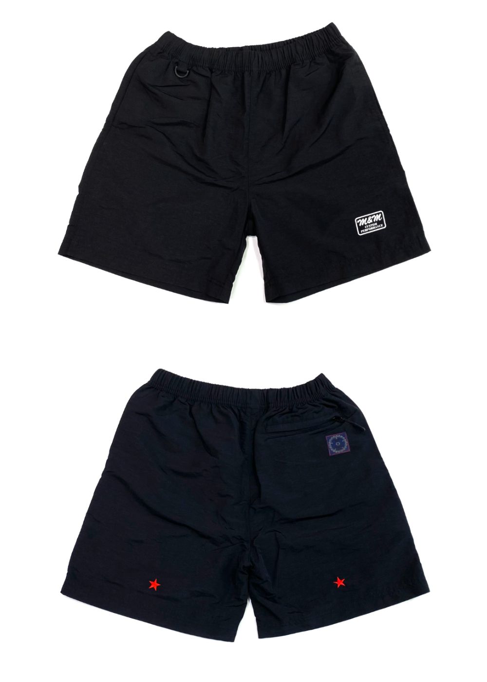 M&M CUSTOM PERFORMANCE - VERSATILE NYLON SHORTS (BLACK