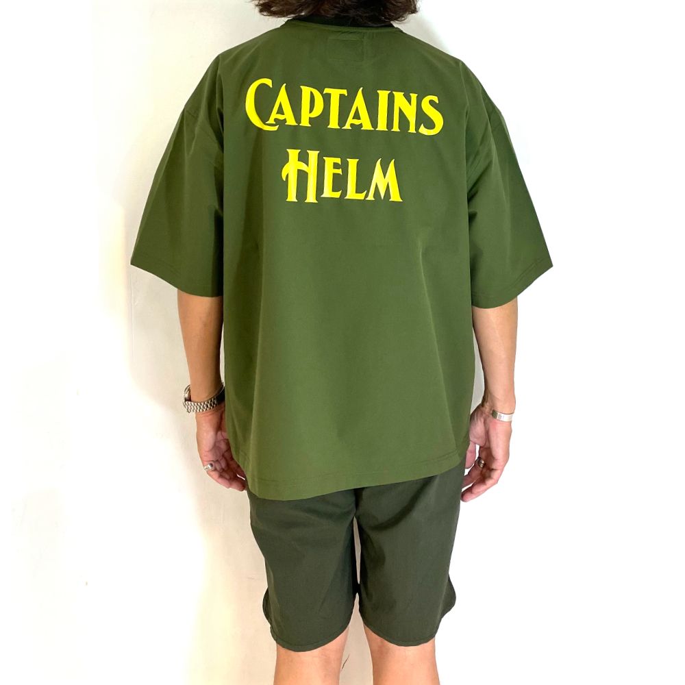 "OCEANSIDE DIVISION" HELM SURF TEE (OLIVE) / ドライストレッチ サーフ Tシャツ