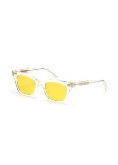 SUNGLASSES "SHANK 2nd" (×MASSES) (CLEAR×YELLOW) / マシス コラボレーション サングラス