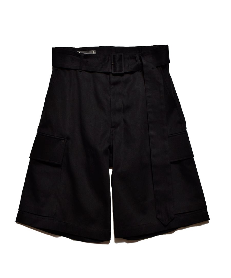 MINEDENIM - Belted Denim Wide Cargo SPS (BLK) / ベルト付き ワイド 