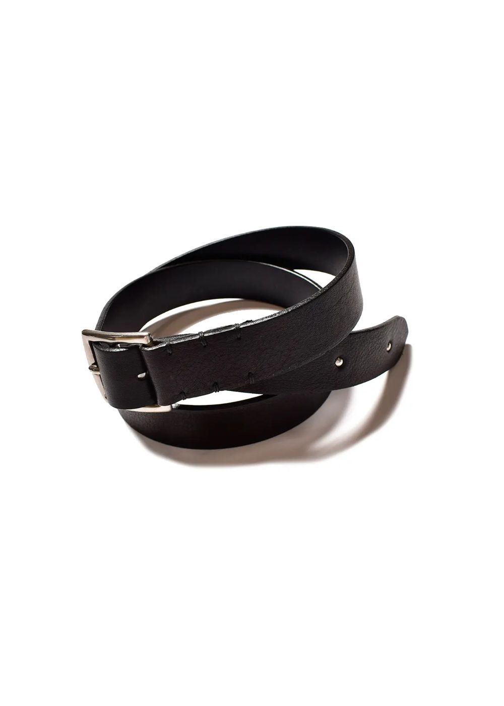 Rusty Calf Leather Belt (BLK)  / カーフ レザー ベルト