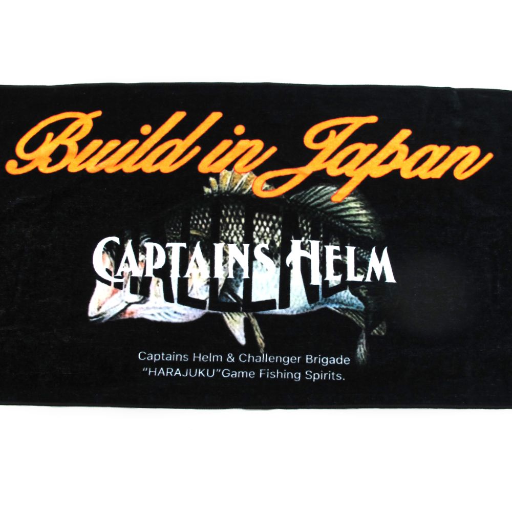 CAPTAINS HELM - × CHALLENGER BUILT IN JP SPORTS TOWEL (BLACK