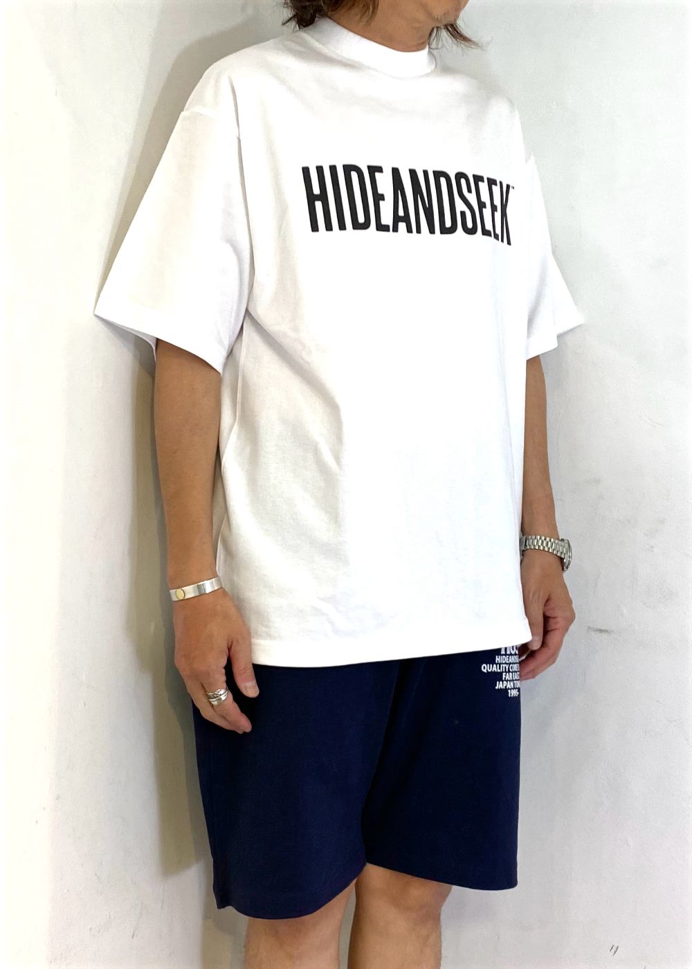 【ラスト1点】HAS Logo S/S Tee (BigSilhouette) (WHITE) / ヘビーオンス ワイド Tシャツ