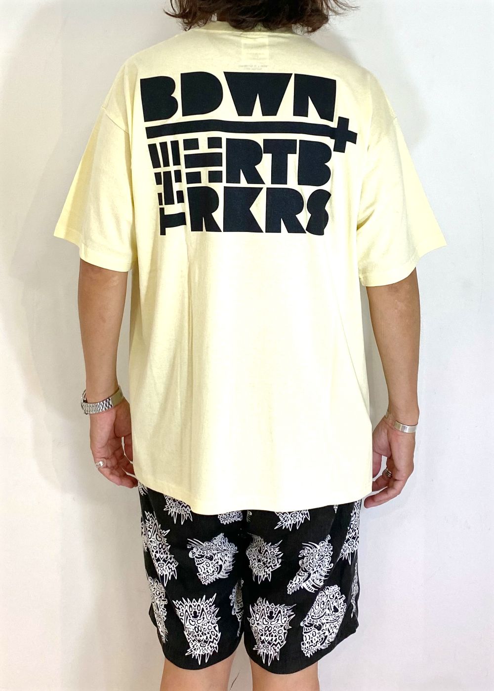 S/S PRINTED TEE "KEITH" (CREAM) / プリント Tシャツ