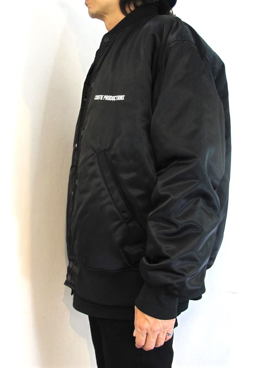 日本に COOTIE ジャケット・アウター Nylon L Jacket Stadium Satin